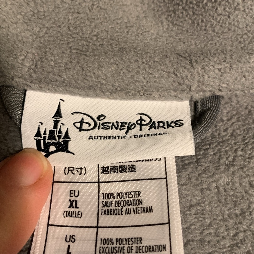 Disney Parks Mens Zip Up Fleecy Jacket - Picture 4 of 8